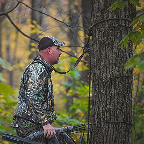 Hunter Safety System Rope Style Treestrap: 9' Hunting Safety Strap with Prussik Knot for Climbing & Treestand Security