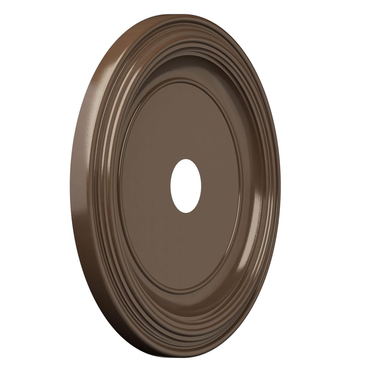 Ekena Millwork 22Od X 3 1/2Id X 1 1/2P Traditional Thermoformed Pvc Ceiling Medallion (Fits Canopies Up To 13 1/2), Metallic Cop
