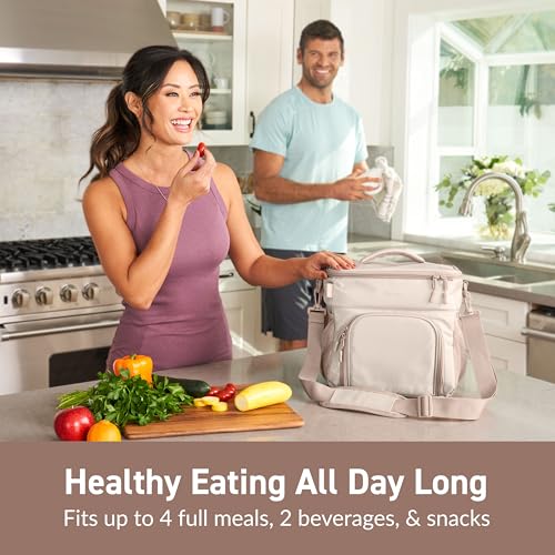 Bentgo Prep Deluxe Insulated Multimeal Bag - Lunch Box Bag, Holds 5 Meals, Premium Insulation up to 8 Hrs, Durable, Water-...
