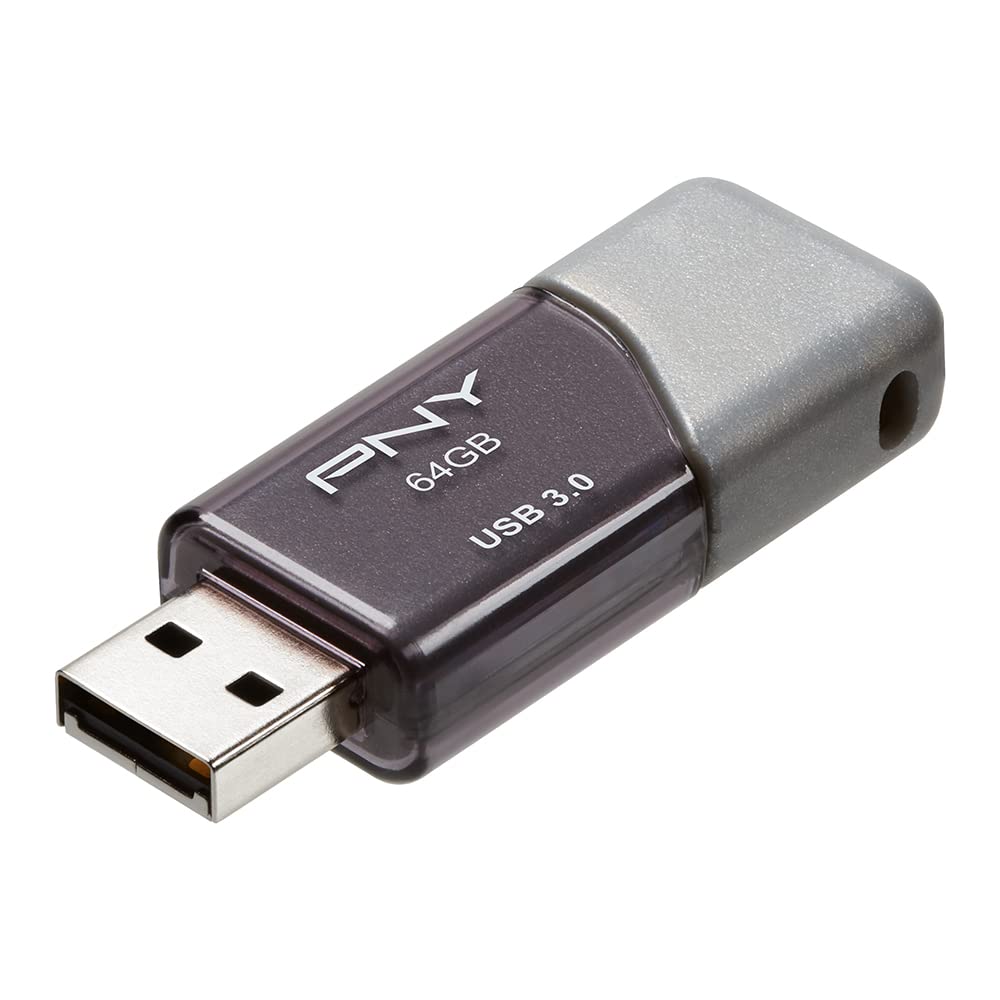 Pny 64Gb Turbo Attache 3 Usb 3.0 Flash Drive (Pack Of 1)