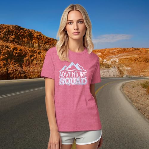 COMIZI Womens Hiking Shirt Adventure Squad Tshirt Mountain Adventure Tee Camping Wild Outdoor Tops