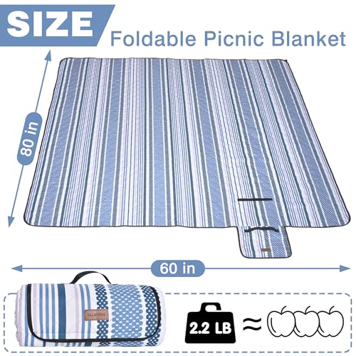 ALLBFENG Oversized Waterproof Picnic Mat, Dustproof Washable Outdoor Beach Mat. Suitable for Camping, Outdoor, Beach, Part...