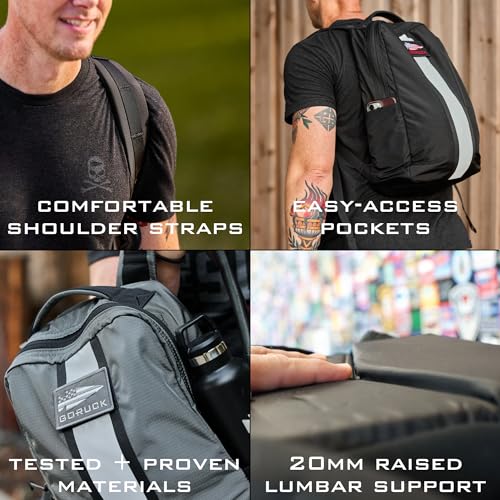 GORUCK Basic Rucker 17L Tactical Backpack – Durable Rucksack & MOLLE Daypack – Military Backpack for Men & Women - for Out...