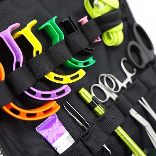 Lightning X Products Lightning X Pre-Stocked EMS/EMT Trauma Kit w/ Large First Responder Bag & 256 Aid Medical Supplies - ...