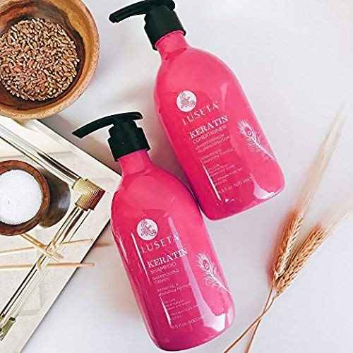 Luseta Keratin Shampoo and Conditioner & Hair Oil & Smooth Hair Mask