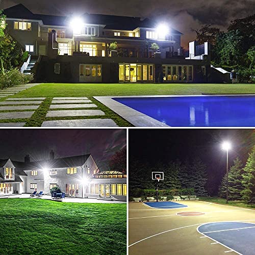 XYCN 200W LED Flood Light 2 Pack, 22500lm Super Bright Security Lights, IP66 Waterproof Outdoor Flood Light, 5000K Dayligh...