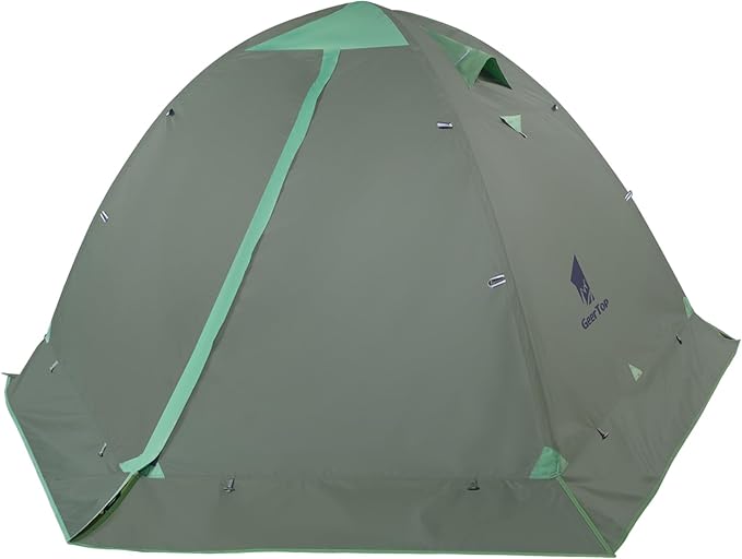 GEERTOP Ultralight 2 Person Backpacking Tent 4 Season Waterproof Camping Tent Double Layer Cold Weather Easy Set Up Tents ...