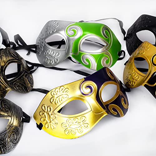 RUSVNO Unisex Retro Masquerade Mask Mardi Gras Costume Party Masks