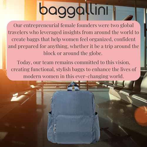 Baggallini Carryall Packable Backpack, Mist