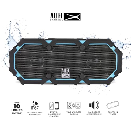 Altec Lansing Mini LifeJacket 2 - IP67 Waterproof Floating Bluetooth Speaker For Pool And Travel, Shockproof and Snowproof...