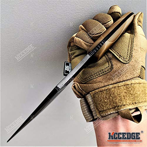 KCCEDGE BEST CUTLERY SOURCE Tactical Knife Hunting Knife Survival Knife 9" Full Tang Fixed Blade Knives Camping Accessorie...