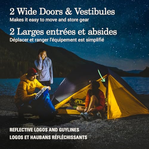 Coleman PEAK1 Premium Waterproof Backpacking Tent with Rainfly & Footprint, Lightweight Camping Tent Withstands Winds up t...