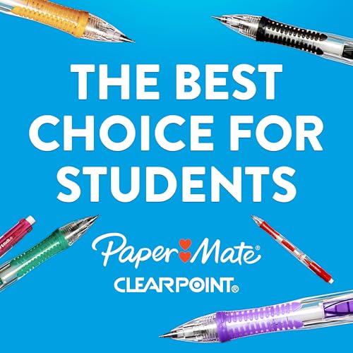 Paper Mate Clearpoint Mechanical Pencils, 0.7mm HB #2 Pencil Lead, 2 Pencils, Assorted Fashion Barrel Colors, 10 Count - B...
