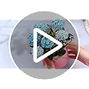 Suncalla 12 Pcs Hydrangea Artificial Flowers in Vase Artificial Hydrangea Potted Small Fake Flowers Table Centerpiece Deco...