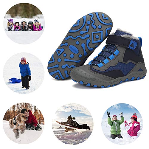 Mishansha Kids Hiking Boots Toddler Girls Boys Hiking Shoes Water-Resistant Anti-Collision Non-Slip Athletic Outdoor Trekk...
