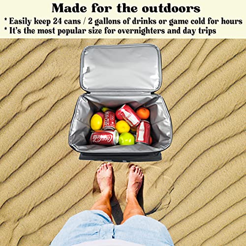 Beemojo Insulated Cooler Bag Bluetooth Speakers 24 cans 2 gallons Food Drinks | Rechargeable Battery Supports iOS & Androi...
