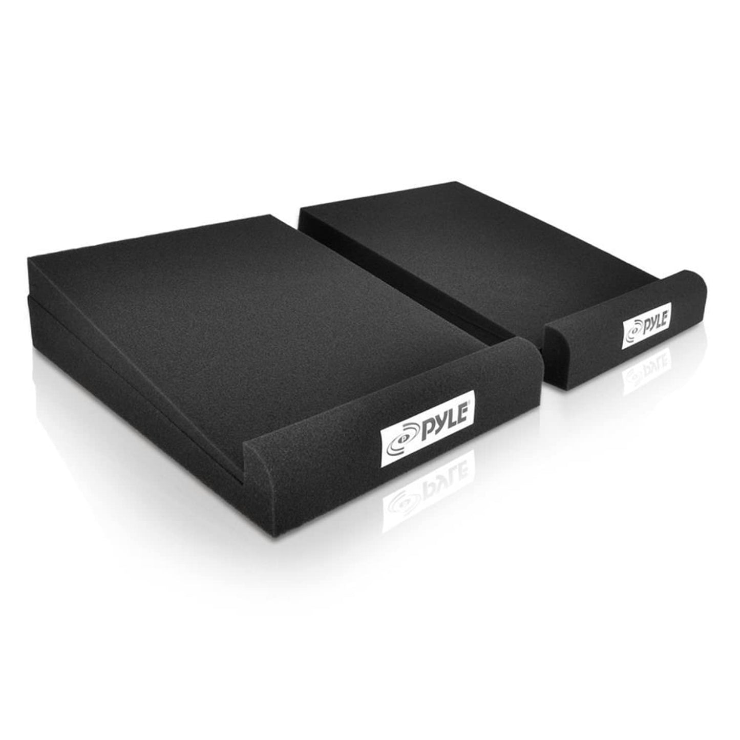 Pyle Sound Dampening Speaker Riser Foam - Audio Acoustic Noise Isolation Platform Pads Recoil Stabilizer For Studio Monitor, Sub