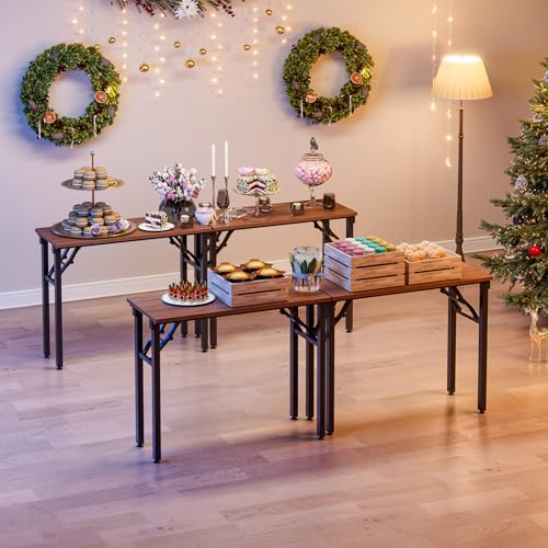 Frylr Small Folding Computer Desk – Portable 35.8 Inch Foldable Laptop Table, Collapsible and Compact for Easy Storage and...