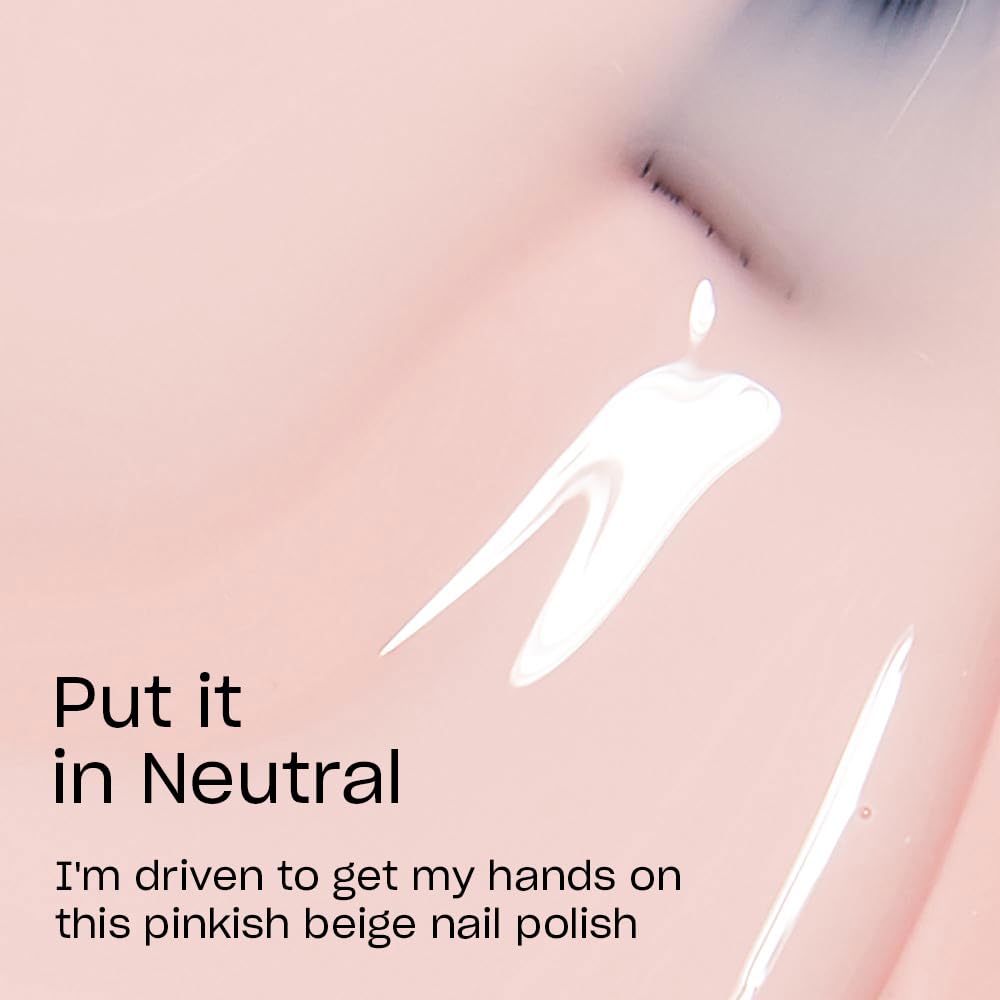 OPI Nail Lacquer Put it in Neutral | Sheer Soft Pink Crme Chip Resistant Nail Polish | Fast Drying, Streak Free