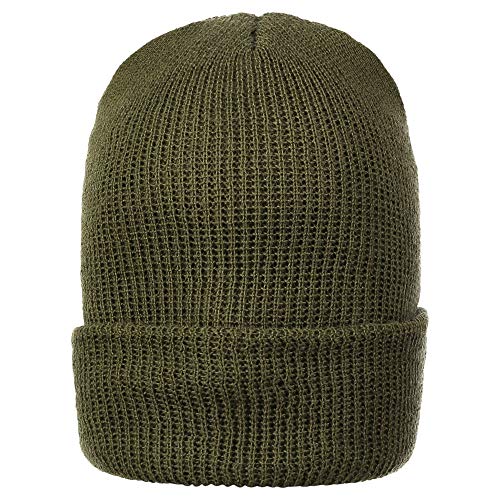 McGuire Gear 100% Wool Watch Cap – GI Warm Winter Beanie Cap for Cold Weather – Made in the USA Military Specifications.