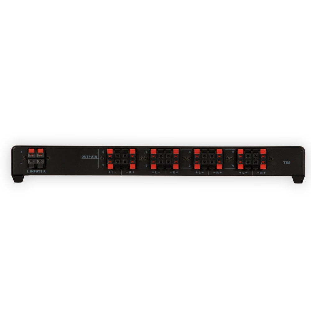 Theater Solutions Ts8 Eight Zone Speaker Selector Box With Ohm Protection 8 Pair Speaker Switcher, Black