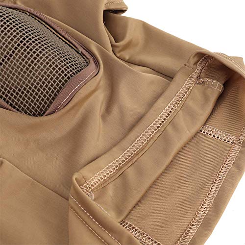 LEJUNJIE Tactical Gear Breathable Balaclava Mesh Mask Ninja Style Full Face Airsoft Mask Windproof
