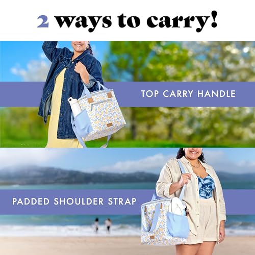 Fit & Fresh, 24-Can Soft Cooler Bag Insulated Leak-Resistant, Portable Soft Cooler, Large Cooler, Soft Sided Cooler Bag, T...
