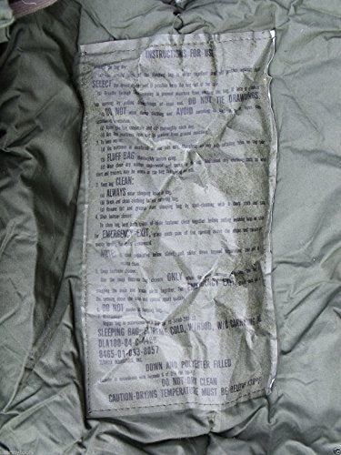 Tennier Gilette Very Warm Thick Old School Military US Army Subzero Extreme Cold Weather ECW Down OD Green Sleeping Bag by...