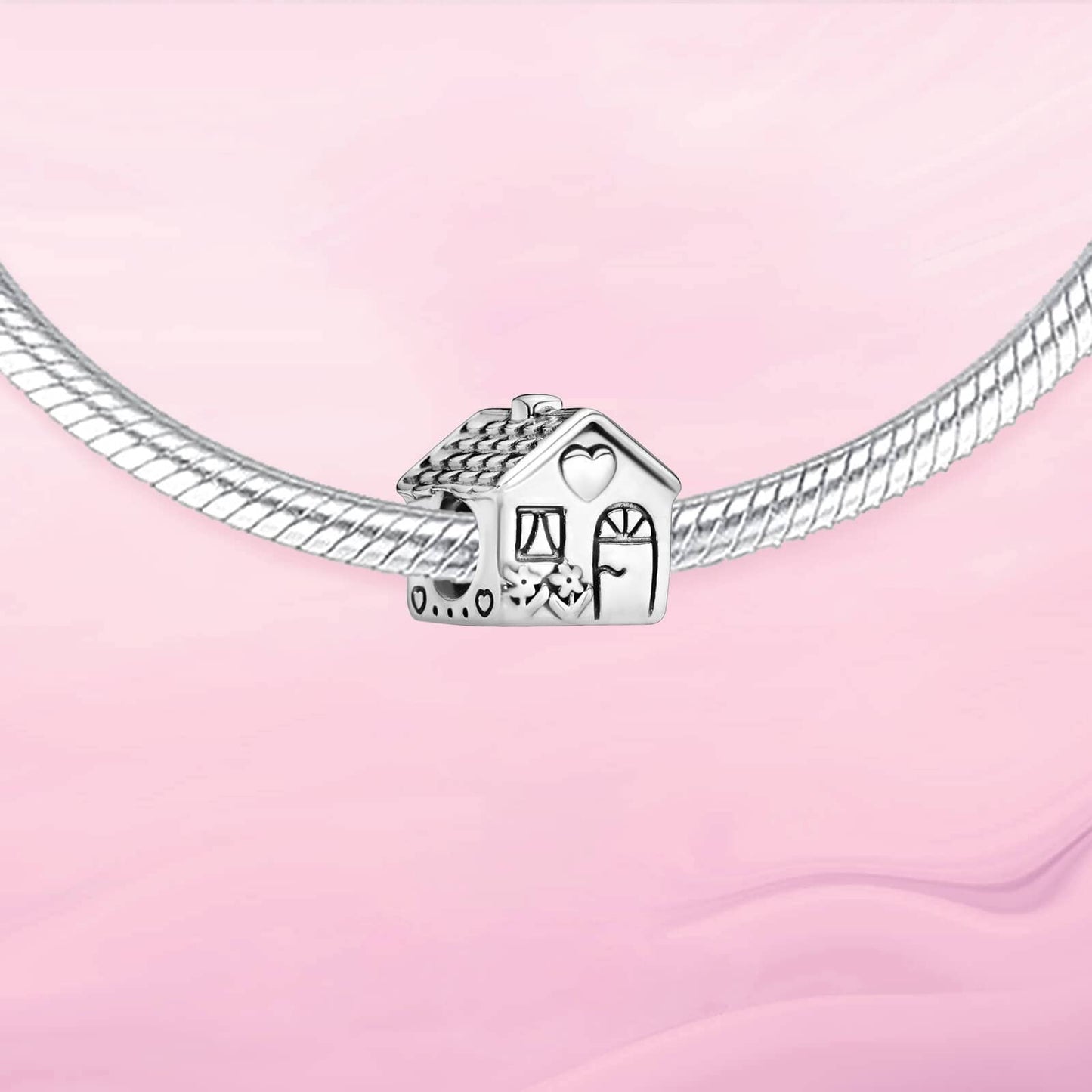VALGACLS Family Home Charms 925 Sterling Silver Home Charms for Bracelets Necklace