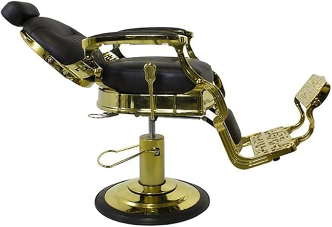 SKINACT Vintage Gold Chrome Barber Chair