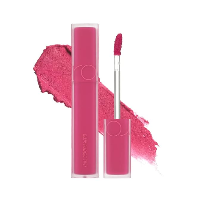 rom&nd BLUR FUDGE TINT | 05 BIBI CANDY Barbie Pink | Weightless Velvety Matte Lipstick | Non-Drying Long-Lasting K-Beauty Lip Tint for All Skin Tones | Highly Pigmented & Smooth Application