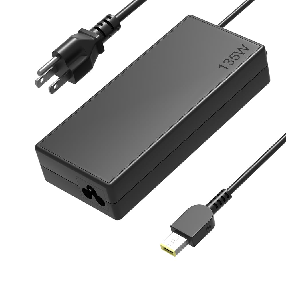 HSXIRQA135W Power Supply Adapter Compatible with Lenovo ThinkPad Universal Thunderbolt 4 3/USB C Smart Dock/Thunderbolt 3 Essential Dock/Hybrid USB-C with USB-A Dock/Ultra/Pro/Gen 2 Dock Cord-New