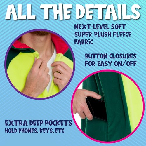 Funziez! Dinosaur Adult Onesie - T-Rex Halloween Costume - Plush Dino One Piece Cosplay Suit for Adults, Women and Men