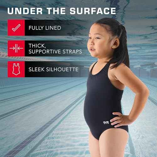 TYR Girls' Durafast Lite Ella Maxfit Swimsuit