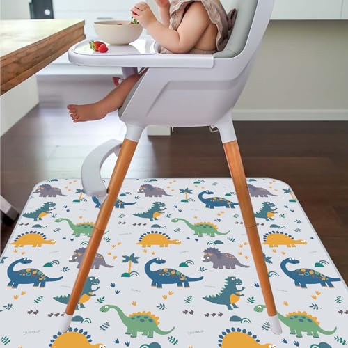 Splat Floor Mat for Under High Chair/Arts/Crafts by CLCROBD, 51" Waterproof Anti-Slip Food Splash Spill Mess Mat, Washable...