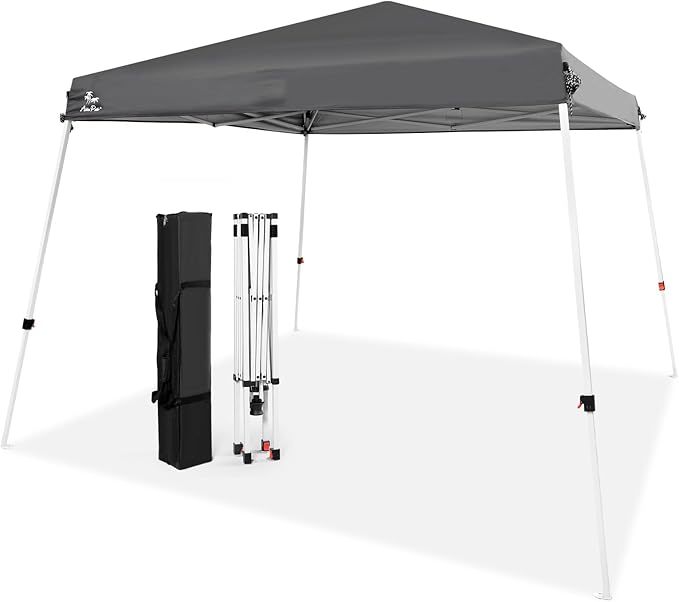 Abba Patio 10x10 Slant Leg Canopy Tent, Outside Canopy, Portable Commercial Canopies Shelter with Carry Bag, Waterproof U...