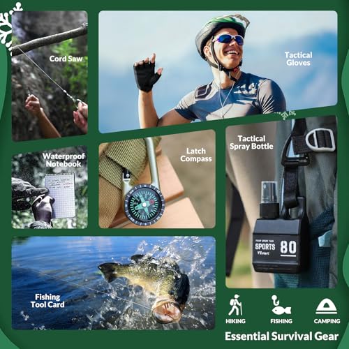Survival Kit Advent Calendar 2025 - 24 Day Christmas Countdown Calendar with Survival Tools & Emergency Gear, Gifts for Me...
