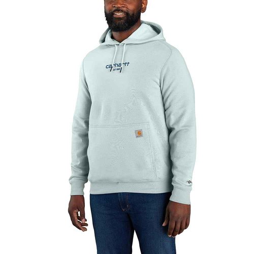 Carhartt Men's Force Relaxed Fit Lightweight Logo Graphic Sweatshirt, Dew Drop, XX-Large/Tall