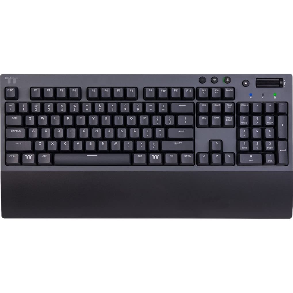 Thermaltake W1 Wireless Gaming Keyboard Cherry Mx Red, 2.4Gh Per Minute, Bluetooth 4.2, Low Energy Technology, Usb Type-C Connec