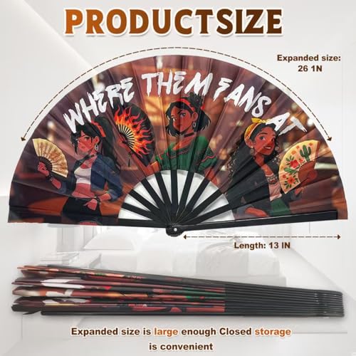 Boots On The Ground Fan ，Cowboy Dance with A Folding Fan,Clack Fan,Decorative Hand Fans,Clacking Fans for Line Dancing,Wes...