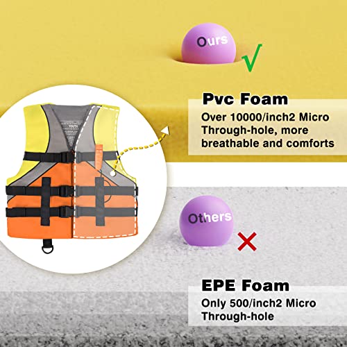 Leader Accessories Youth USCG Approved Life Jacket Vest Boating Vest