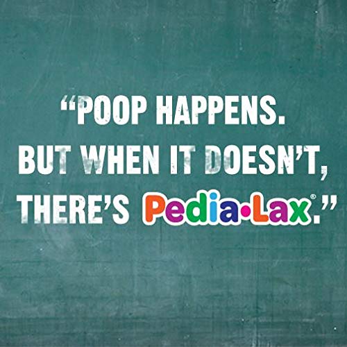 Pedia-Lax Liquid Glycerin Suppositories for Kids Ages 2-5, Gentle Constipation Relief Laxative for Children, 6 Count, Pack of 24