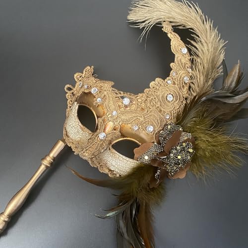 MasqStudio Brocade Lace Masquerade Ball Mask Burlesque Mardi Gras Birthday Prom Wedding Party
