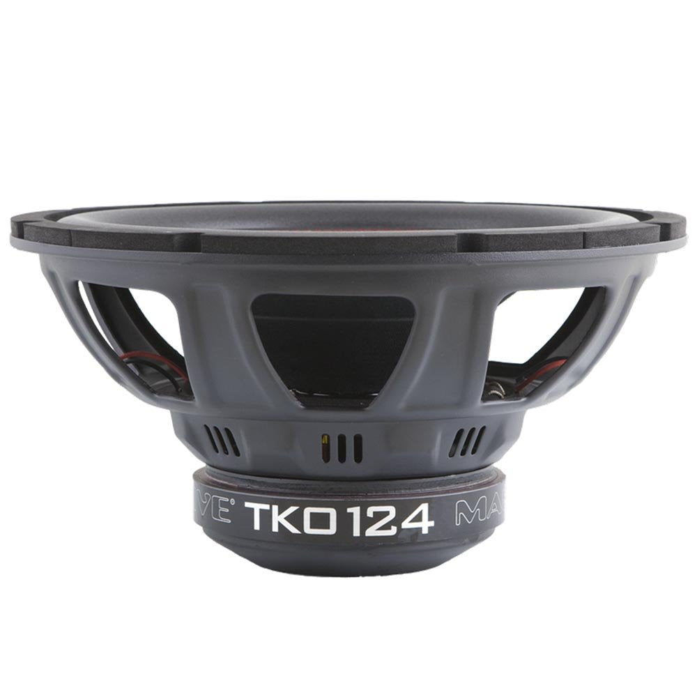 Massive Audio 12 300 Watt Rms Dual 4-Ohm Car Audio Subwoofer Tko124