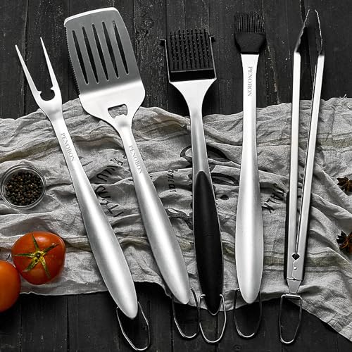 BBQ Tools Grill Tools Set, 15PCS Heavy-Duty Stainless Steel Grill Tools Grilling Accessories, 18 Inches Grill Accessories ...