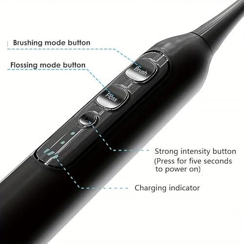Electric Toothbrush with Water Flosser, Professional 2 in 1 Cordless Advanced Water Dental Flosser Toothbrush Combo, Portable for Travel and Home