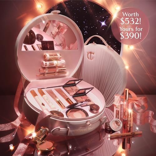 Charlotte Tilbury Pillow Talk Dreams Come True Makeup Kit - Limited Edition 15-Piece Beauty Gift Set with Lip, Eye & Cheek...