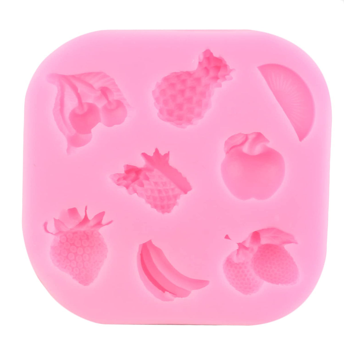 Mujiang Fruit Vegetable Silicone Molds Leaf Fondant Mold For Cake Cupcake Topper Decoration Chocolate Candy Clay Gum Paste Set Of 3