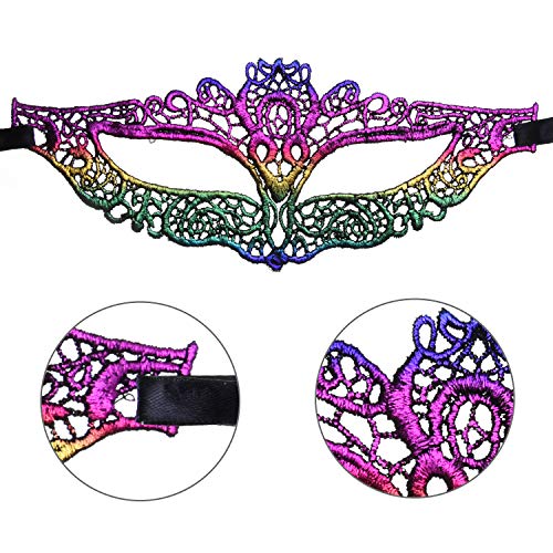 SIQUK 20 Pieces Lace Masquerade Mask Women Venetian Masks