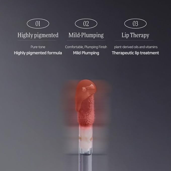 DINTO (Peter & Wendy Collection Deep-Kissed Plumping Lip Enamel - Glitter Lip Gloss, High Shine, Cooling Plumping, Long-Lasting, Vegan & Cruelty-Freel (159 Jealous Bell, 4ml)